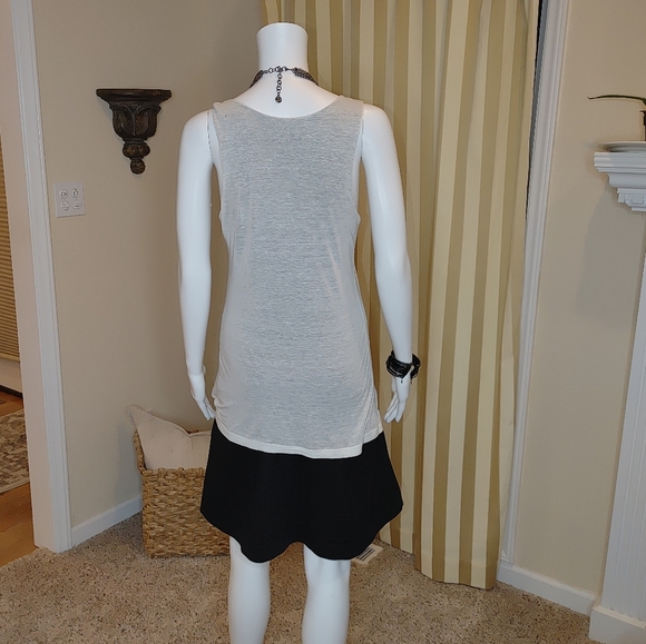 THEORY LAYERED TANK DRESS W/ POCKETS S - Picture 6 of 10